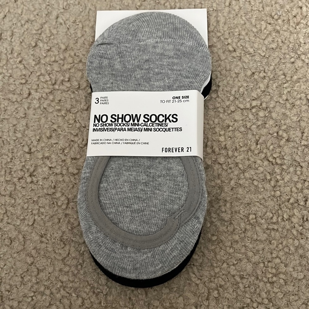 Forever21 no show socks 3 pairs new